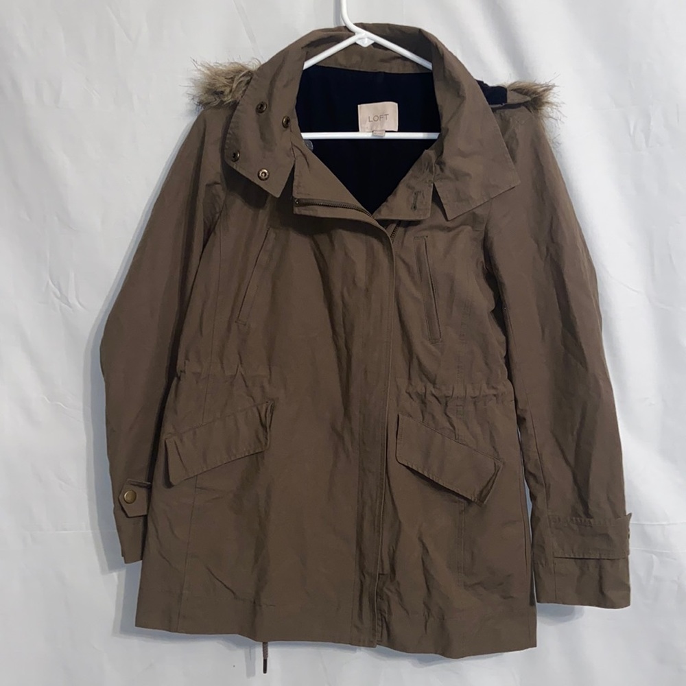 Ann Taylor Loft hooded jacket SZ XS